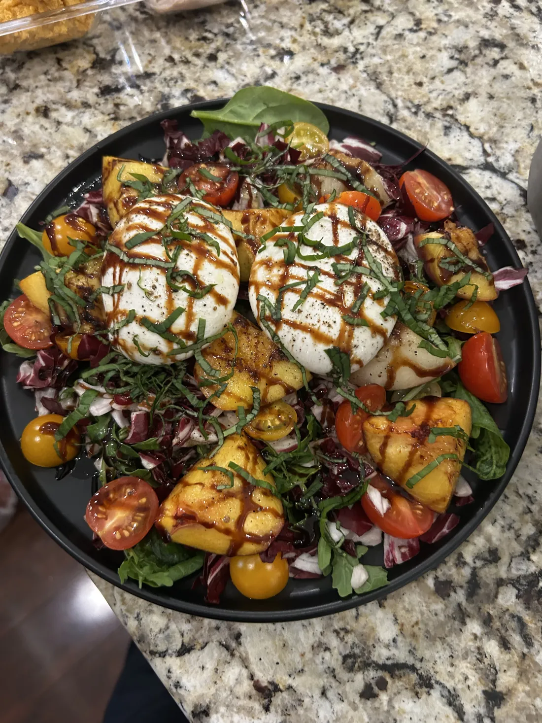 Burrata & Peaches — A summer salad built to share