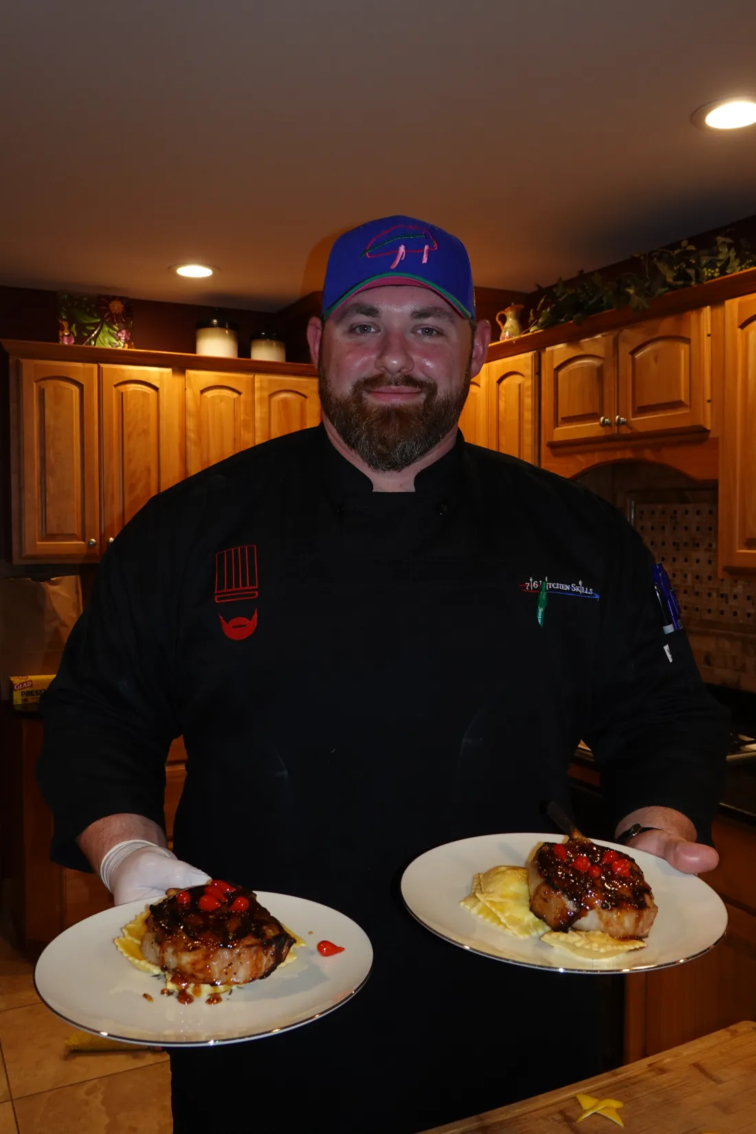Chef Michael in his black chef jacket