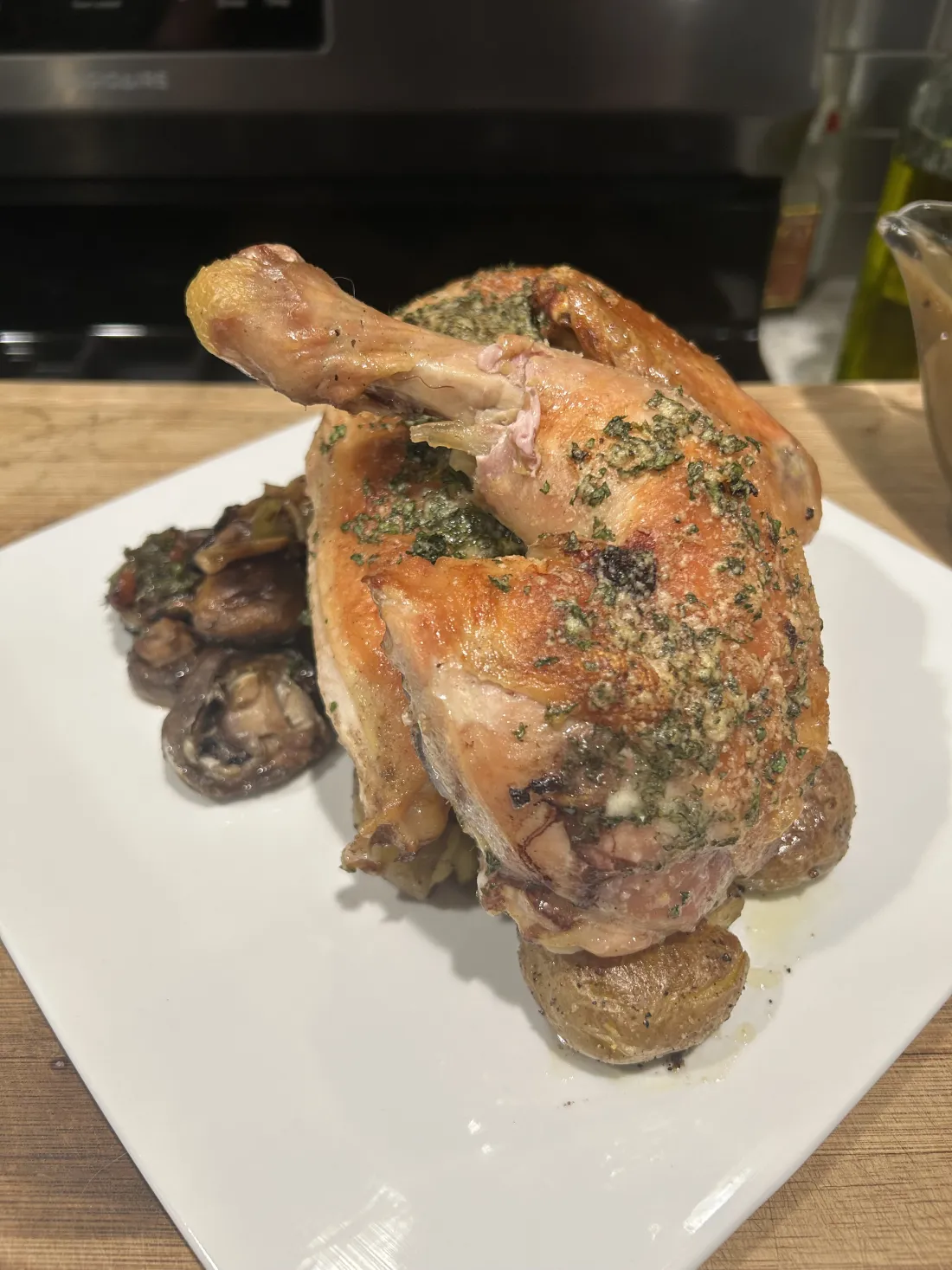 Juicy Roasted Chicken — Perfectly Crispy Skin